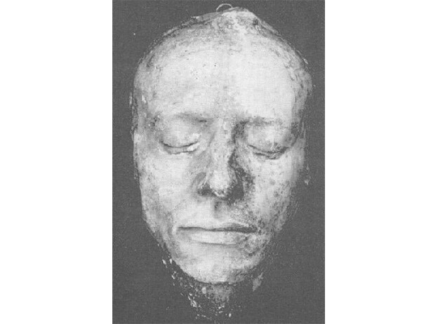 John Keats death mask